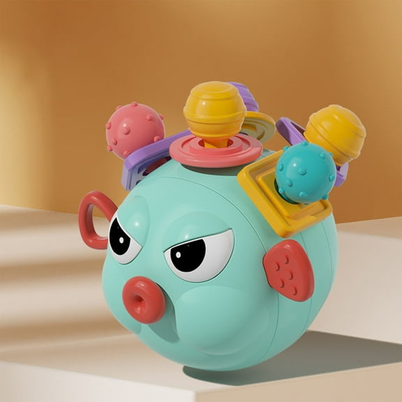 Loespoir Soft Rubber Hand Grip Squeeze Balls, Chewable Oral Motor Therapy Sensory Toys, Educational Stress Relief for Focus and Anxiety, Classroom and Home Use for All Ages