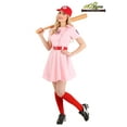 thumbnail image 3 of Women's A League of Their Own Costume | Dottie Baseball Costume with Embroidered Patches and Canvas Hat, Girls Baseball Costume, 3 of 9