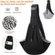 thumbnail image 3 of 1 Uds. Bolsa transportadora para perros y gatos transpirable, bandolera ajustable para perros, bolso de hombro de viaje para mascotas para perros pequeños y medianos, negro JM, 3 of 5