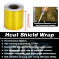 thumbnail image 3 of A Gold 2'' Heat Tape Air Intake Heat Insulation Wrap Reflective Heat Barrier Self Adhesive Engine 2 Inch 5/10M, 3 of 6