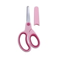 thumbnail image 3 of Left Handed Kids Safety Scissors, Round Tip Stainless Steel Student Craft Scissors with Protective Blade Cover for School DIY Art Cutting d_059, 3 of 4