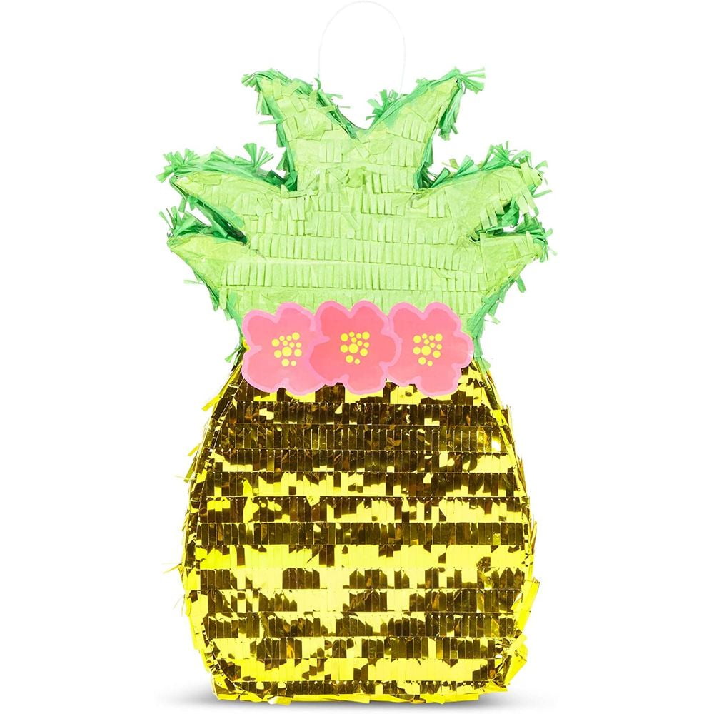 Pineapple Pinata for Kids Birthday, Tropical Summer Beach Party and