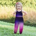 thumbnail image 5 of Amzcrzy Toddler Kids Girls Jumpsuit Summer Romper Little Girls One Piece Tie Dye Playsuit Strap Sleeveless Bodysuit Outfits 3-4 Years, 5 of 5