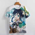 thumbnail image 4 of Genshin Impact Womens T-Shirt Round Neck Short Sleeve Tee Shirts Summer Breathable Tops Blouse S, 4 of 8