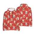thumbnail image 6 of Bingfone Japanese Maneki Cats Men's Drawstring Hoodie Long Sleeve Pocket Sweatshirts-3X-Large, 6 of 6