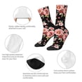 thumbnail image 3 of Vsdgher Rose Flowers Crew Socks for Men & Women, Breathable Casual Athletic Ankle Socks, 3 of 6