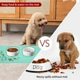 thumbnail image 5 of Silicone Pet Feeding Mat, Waterproof Mat for Dog and Cat Bowls, Raised Edges, Anti-Slip Tray Mats, 5 of 6