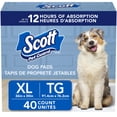 thumbnail image 1 of Scott Pet Guard Dog Pads - Dog Training Pee Pads for Puppies, Medium & Large Dogs - Up to 12 Hour Absorbent odour Control - Easily Disposable Dog Pee Pads - Size XL - 30" x 36" - 40 Pack, 1 of 4