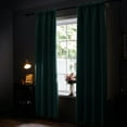thumbnail image 2 of ZOPZO Blackout Curtains Set of 2 Solid Thermal Insulated Window Treatment Blackout Drapes for Living Room, 42 x 72 inch, Turquoise, 2 of 5