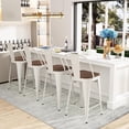 thumbnail image 4 of Andeworld  farmhouse bar stools ,counter height bar stools set of 4 - Set of 4 White 30INCH Bar Height N/A 350 lbs, 4 of 5