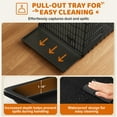 thumbnail image 4 of Yaheetech 48" Foldable Metal Dog Crate with 2 Doors and Pull Out Tray, Black, 4 of 7