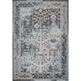 thumbnail image 1 of Ladole Rugs Pasific Cream Brown Blue Bordered Design Vintage Style Durable Indoor Runner Rug Carpet, 3x5 (2'7" x 4'11", 80cm x 150cm), 1 of 6