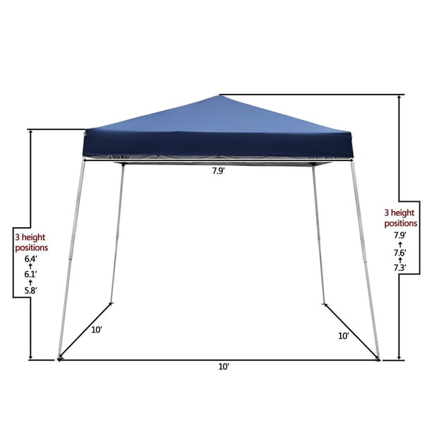 SANOPY Carpa Con Dosel 10'x10' EZ, Refugio Portátil Para Fiestas, Bolsa