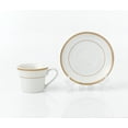 thumbnail image 4 of Set of 6 Colorful Porcelain Espresso Cup and Saucer Set -  2 oz, Gold Color, 4 of 7
