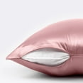 thumbnail image 4 of 22 Momme Mulberry Silk Pillowcase for Hair and Skin Made in USA, 6A Grade 100% Silk Pillow Cases with Zipper Standard Size, Organic, Washable, Wrinkle Free, 1 Pc 20"x26", 4 of 7