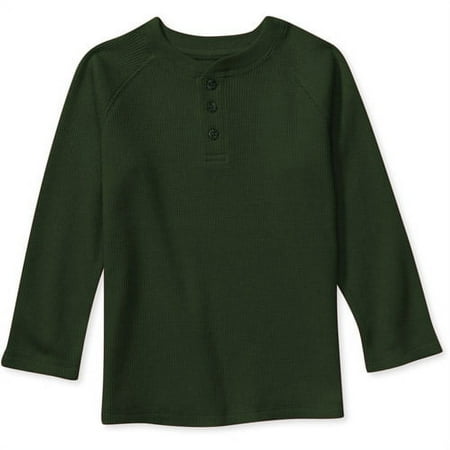 B24m Green Ls Henley Tee