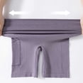 thumbnail image 5 of UVEASISHA Women Workout Shorts with Pockets High Waisted Tummy Control Yoga Shorts Soft Stretch Biker Shorts Purple XL, 5 of 6