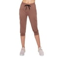thumbnail image 2 of ALWAYS Cargo Capri Joggers for Women - Super Soft Casual Lounge Yoga Pants Tan 2XL, 2 of 6