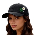 thumbnail image 4 of Ltpwer Baseball Caps for Women Fashionable,Cute embroidered baseball caps,Single Daisy Flower Washed Cotton Hat,Adjustable Vintage for Nature Lovers,Streetwear,Travel & Weekend Outings Black One Size, 4 of 4