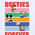 thumbnail image 3 of Disney - Pluto, Donald Duck, Mickey & Goofy - Besties Forever - Youth Short Sleeve Graphic T-Shirt, 3 of 5