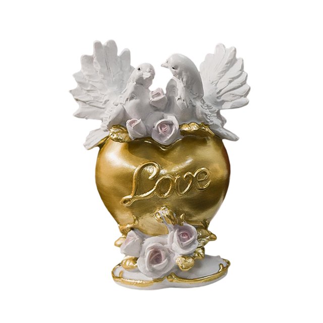 Estatua de paloma Adorable, figura decorativa de paloma, colección de esculturas de animales, centro de mesa para escritorio, oficina, decoración del EstiloA 10.5x6x14.5cm perfecl estatua de la paloma