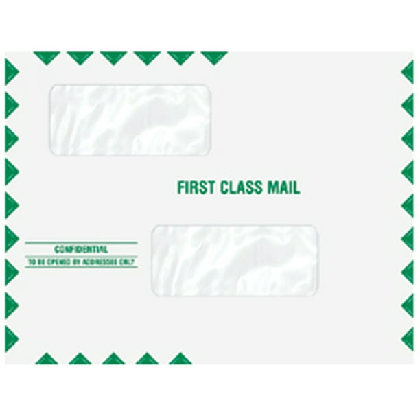 Double Window Tax Return Mailing Envelope