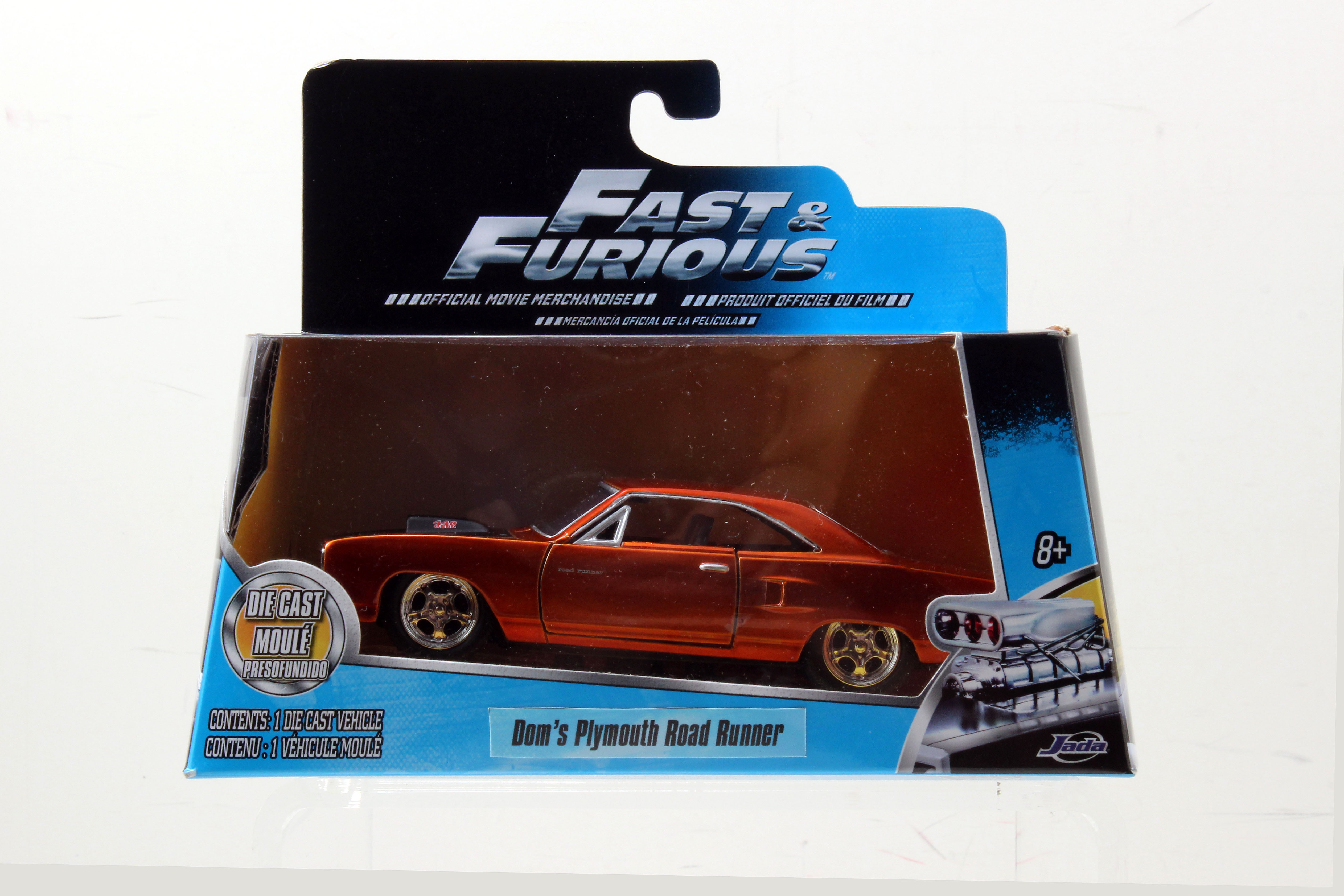 Jada Toys JADA30746 DOM'S Plymouth Road Runner Fast & Furious 1:32 DIE CAST  kompatibel mit