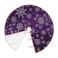 thumbnail image 3 of Kll Snowflake Gradient Purple Christmas Tree Skirt 36",Party Decorations Farmhouse For Christmas Decorations Holiday Party, 3 of 8
