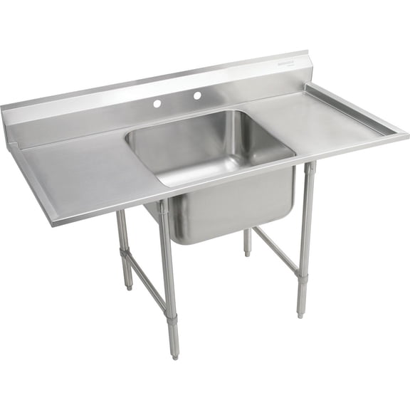 SS 33"x29.75"x12.75" Floor Scullery Sink