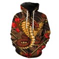 thumbnail image 4 of Sudadera con capucha y cremallera con estampado 3D retro de Orient Cobra Dragon para hombre, sudadera de manga larga a la moda, sudadera con capucha estilo Harajuku, 4 of 5
