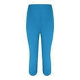 thumbnail image 5 of Women's Yoga Leggings, Casual Comfort Printed Stretch High Waist Elastic Cropped Pants Resort Beach Leggings, 5 of 6