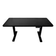 thumbnail image 1 of AnthroDesk Dual Motor Programmable Sit Stand Desk (Black Frame with 60" x 30" Black/Mahogany Top), 1 of 7
