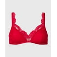 thumbnail image 4 of Mesh Demi Bra in Crimson, 4 of 5