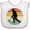 White and Pink, variant on Inktastic Hockey Player Retro Sunset Boys or Girls Baby Bib
