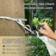 thumbnail image 3 of Hanging Hammock Portable Travel Camping For Outdooor Beach Camping Hiking Gingham in Olive Green, 3 of 8