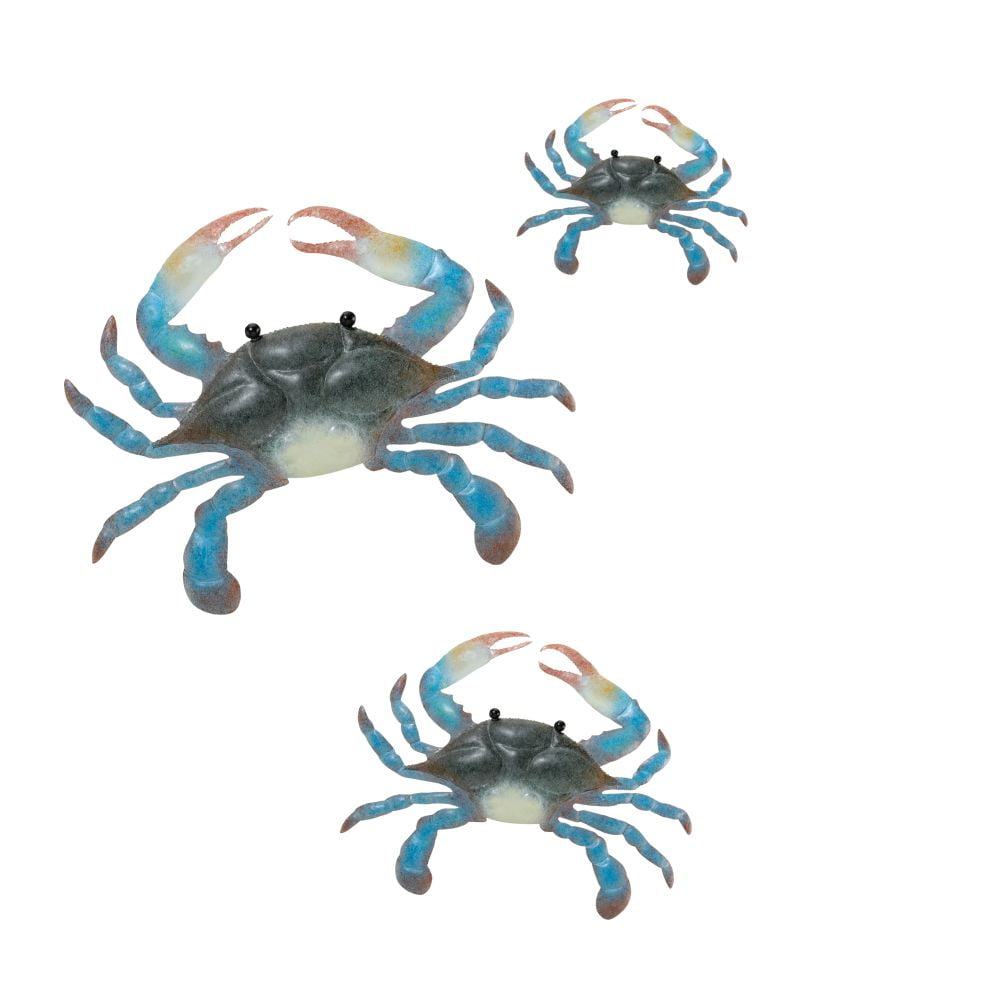Regal Blue Crab Wall Decor, Set of 3