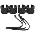 thumbnail image 1 of 4 unids/set bicicleta delantera trasera horquilla anticolisión anillo de protección de goma pegatina de cadena negro YUNYI BRAND Deportes, 1 of 8