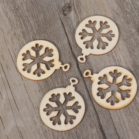 PAMINGONO 10Pcs Wood Ornament Craft for Christmas and Other Festive Occasions