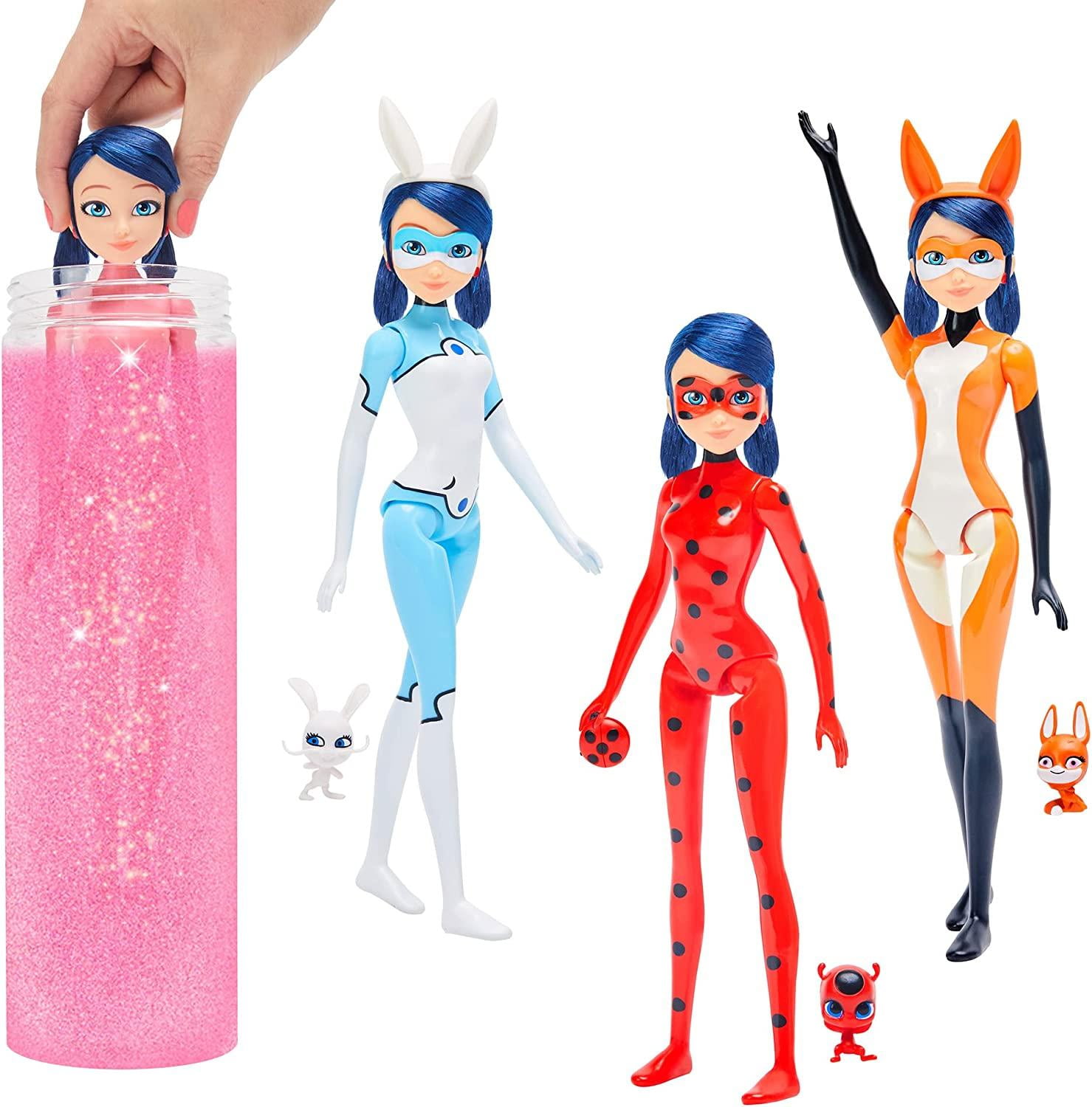 Miraculous Ladybug Magic Heroez Reveal Muneca que cambia de color Marinette Miraculous 1 Walmart en linea