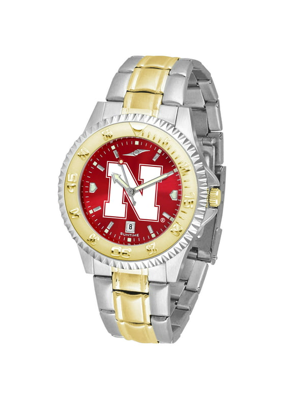 Scarlet Nebraska Huskers Competitor Two-Tone AnoChrome Watch