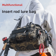 thumbnail image 2 of Riñonera multifuncional para pesca, bolsa de gran capacidad para guardar cañas, accesorios de pesca impermeables y especiales, 2 of 4