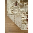 thumbnail image 3 of 5â€™ x 8â€™ Brown Beige Abstract Tiles Distressed Area Rug, 3 of 6