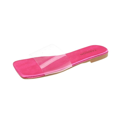 

Dyfzdhu Fashion Spring And Summer Thick Heel Women Sandals Midlle Heel Rhinestone Hollow Buckle Casual Style