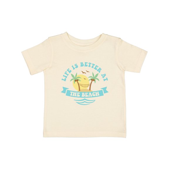 Inktastic Life's Better at the Beach Girls Baby T-Shirt