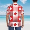 thumbnail image 6 of Daiia Maple Leaves1 Hawaiian Shirt for Men Gentle Cotton Regular Short Sleeve Casual-Small, 6 of 9