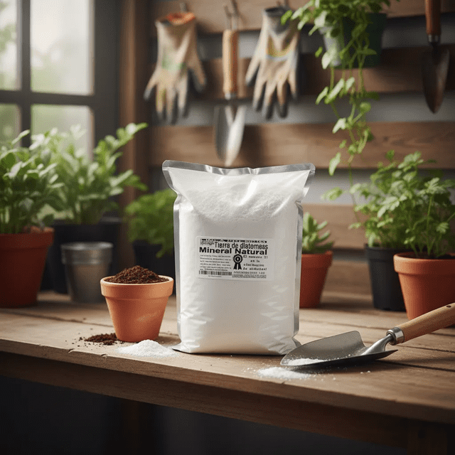 Tierra de diatomeas diatomita 1kg jardin y hogar Generica diatomeas, diatomita diato1