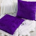 thumbnail image 3 of Home Soft Things Textured Velvet Pillow Covers (Set of 2), - Imperial Purple - 26" x 26", 3 of 6