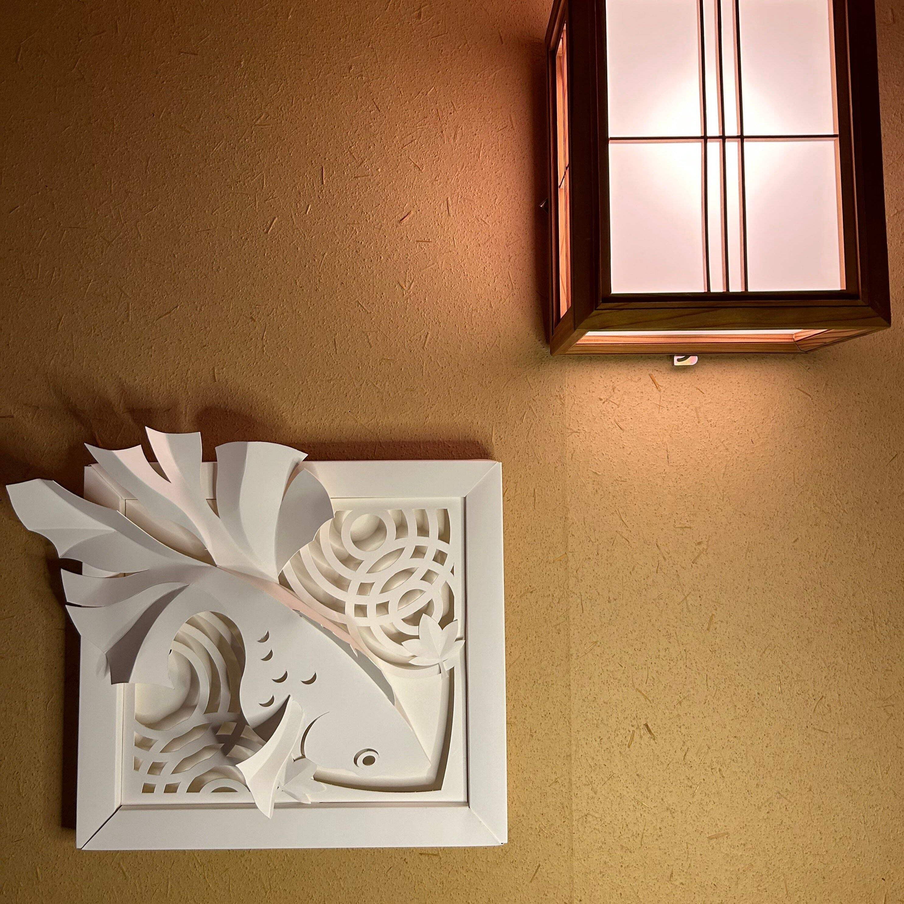 Kagurazaka Craft Goldfish Original Paper Craft Traditional Design Japan