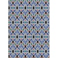 thumbnail image 1 of Ahgly Company Machine Washable Indoor Rectangle Transitional Light Steel Blue Area Rugs, 2' x 4', 1 of 7