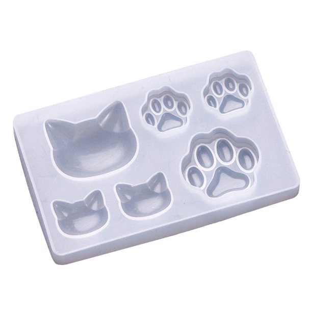 1 Pcs Silicone Mold Cute DIY Handmade Jewelry Making Cat Paw Resin